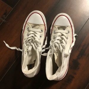 High top white converse